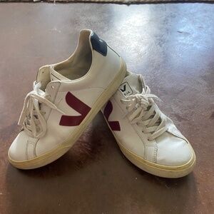 Veja White Leather Shoes
